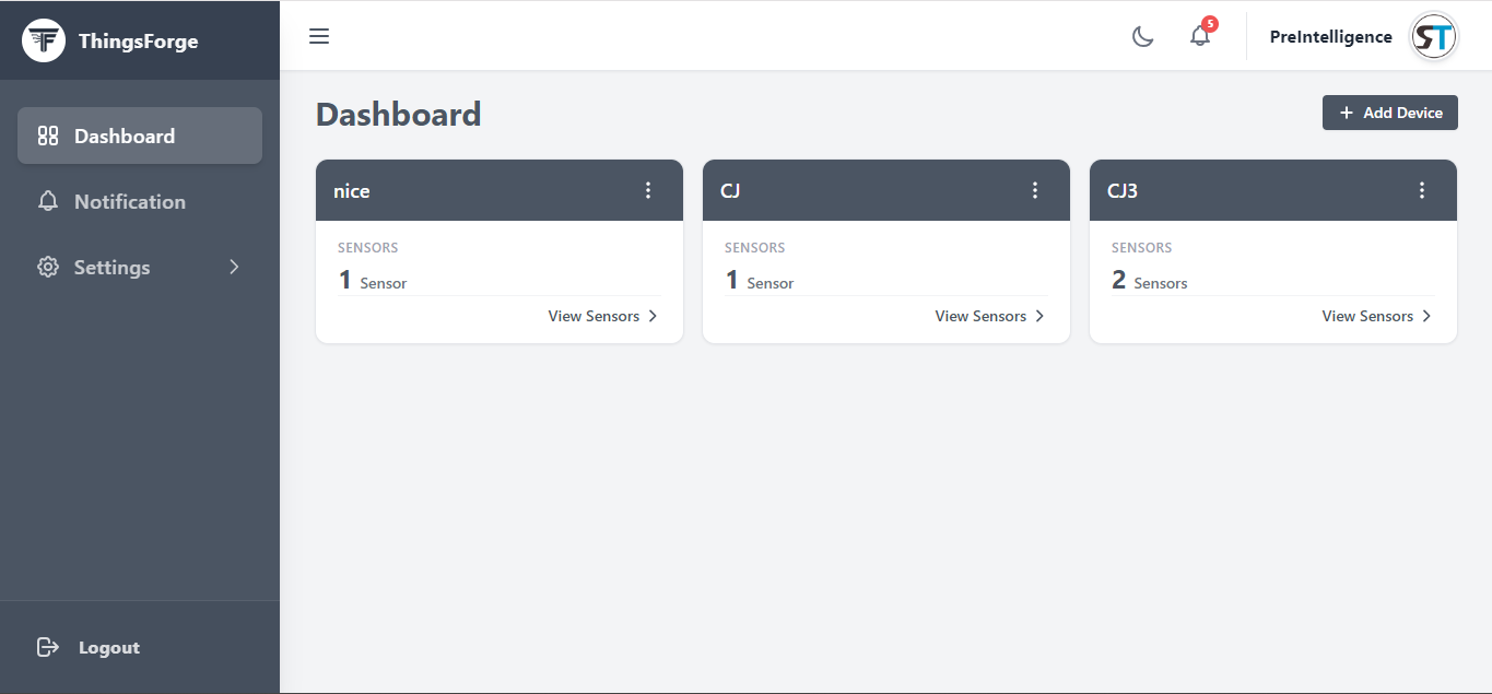 Web Dashboard